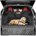 Pet Boot Liner Protector, 4 Layers Quilted Waterproof Machine Washable & Nonslip Backing with Bumper Flap Protection- for Car