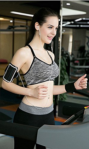 DODOING Komfort Damen Starker Halt Gepolsterter Push up Ohne Buegel Sport BH Bustier Stretch Workout Yoga BH Sport Fitness BH Tank Top Schulterfrei - 6