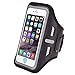 Produktbild DONWELL Laufarmband, Handy-Armhalter (mit reflektierendem Gurt + Schlüssel-/Kartenschlitz) für iPhone X/XS/XR/XS Max 6 Plus/6S Plus/7 Plus/8 Plus für Joggen, Radfahren, Wandern, Fitnessstudio