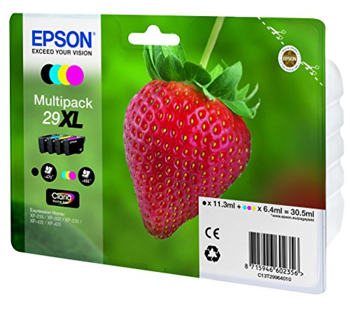 Epson Original T2996 Erdbeere, Claria Home Tinte XL, Text- und Fotodruck (Multipack, 4-farbig) (CYMK) - 2