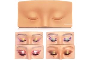 HOUGE Tabla de Ejercicios de Maquillaje de Ojos de Silicona - Ayuda Perfecta para Practicar, Realista y Reutilizable