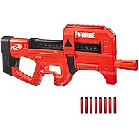 Nerf Fortnite, Compact SMG, blaster lancia dardi motorizzato, Ultra Red Wrap, caricatore interno con 8 dardi, contiene 8 dard