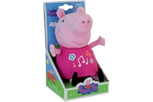 Jemini – 023344 – Świnka Peppa – pluszowa zabawka z muzyką i światłem, 25 cm