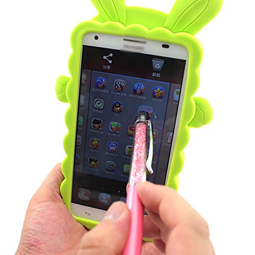 Kristall Berührbar Bildschirm Kapazitiv Schreibkopf Stift + Kugelschreiber Schreibfeder Stift für iPad Air Mini / iPhone 6,6 Plus / 5S / 4S / Galaxy S5 / Note 4 / 3 / Huawei (Schwarz) - 3