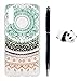 Produktbild Kompatibel für Samsung Galaxy A50 Handyhülle, TPU Silikon Dünn Schutzhülle mit Kabelschützer Eingabestift, Gemalt Kratzfest Stoßfest Durchsichtig Weich Taschen, Totem