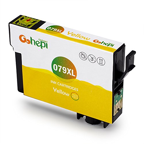 Gohepi T079XL Kompatibel für Tintenpatronen Epson T079 T0791 T0792 T0793 T0794 T0795 T0796, 7er-Pack Arbeiten mit Epson Stylus Photo PX830FWD PX820FWD PX730WD P50 PX720WD PX700W 1500W PX810FW PX710W 1400 PX660 PX650 Patronen - 7