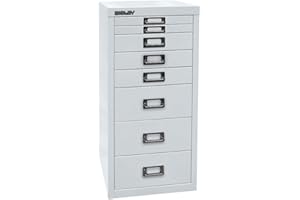 BISLEY Serie 29 MultiDrawer™, DIN A4, 8 cajones, gris luminoso.