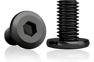60 st linshuvudskruv M5x16 mm, rostfritt stål svart insex | M5x16 mm rostfritt stål A2 V2A svart med insex och helgänga för m