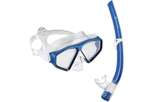 U.S. DIVERS U.S.Divers Combo TIKI Kit de buceo para adultos con máscara y tubo con visión panorámica de 180°, protección UV, lentes antiempañamiento y antifugas para excursiones acuáticas y esnórquel