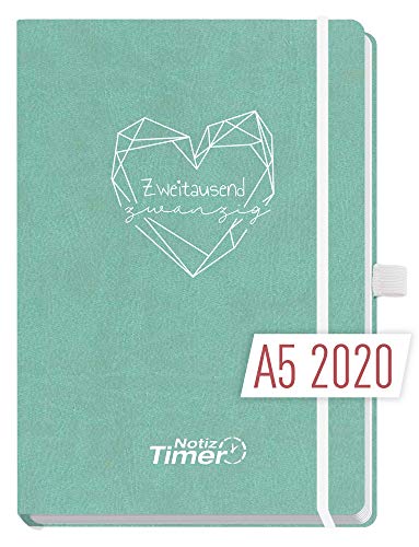 Chäff Wochen-Notiz-Kalender 2020 Classic A5, mint | Wochenplaner, Notiz-Timer, Terminplaner, Wochen