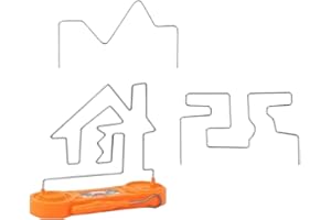 Luwecf Jeu de Labyrinthe de Bosse électrique Jeu de Puzzle Développement Intellectuel Jouets Scientifiques Jouet de Choc électrique pour Les, Orange