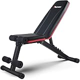 PASYOU Panca Palestra Multifunzione, 7 in 1 Panca Pesi Regolabile,Panca Addominali, Panca Piana Pieghevole Fitness Adatto per