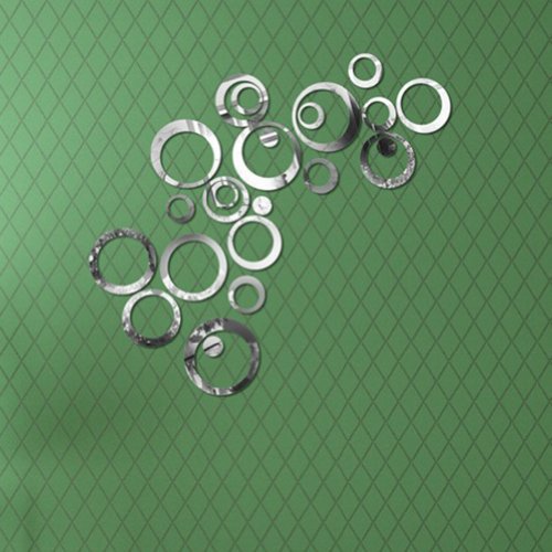 ZGY Silber Ring im 3D Style Wandtattoo Wandaufkleber Wandsticker Wandbilder für Schlafzimmer und Wohnzimmer - 6