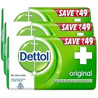 Dettol Bathing Soap Original, 150gm, Pack of 3