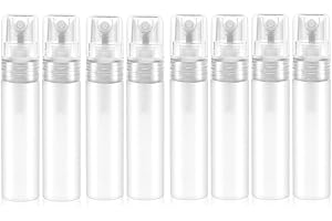 Bkemkri 8 pezzi mini bottiglia spray ricaricabile 5ml profumo atomizzatore, viaggio bottiglia spray, contenitore spray, portatile profumo bottiglia spray per viaggiare in viaggio