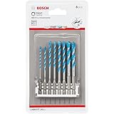 Bosch Professional 2608577141 8-piece Impact Control Multi-purpose Drill Bit Set (Pick and Click, HEX-9, Accessories for Impa