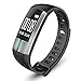 Produktbild COLORFUL_ Fitness Tracker, Activity Tracker, G20 Bluetooth Smart Watch Blutdruck EKG Datum Pulsmesser Armband,für Android und iOS ,Wasserdicht IP67, Bluetooth 4.0 (Schwarz)