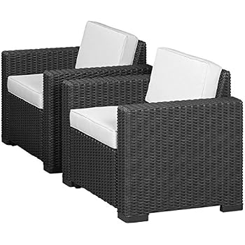 A
mazon.de: Allibert California Lounge Sessel Polyrattan ...
