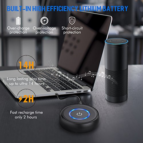 HiGoing Bluetooth 4.1 Transmitter EmpfÃ¤nger, Tragbarer kabelloser Bluetooth Receiver 2 in 1 Adapter 14 Stunden Spielzeit 3,5mm Audio GerÃ¤te fÃ¼r TV, PC, KopfhÃ¶rer, Heim Stereoanlage und Auto Soundsysteme etc