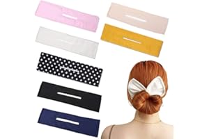 NITAIUN 7 Pezzi Fasce per Capelli Deft Bun Hair Piece Multicolore Magic Cloth Hair Clip Satin Twist Hair Bun Maker Hairstyle Bun Tool Hair Bun French Easy Bun Accessori per Capelli(Multicolore)