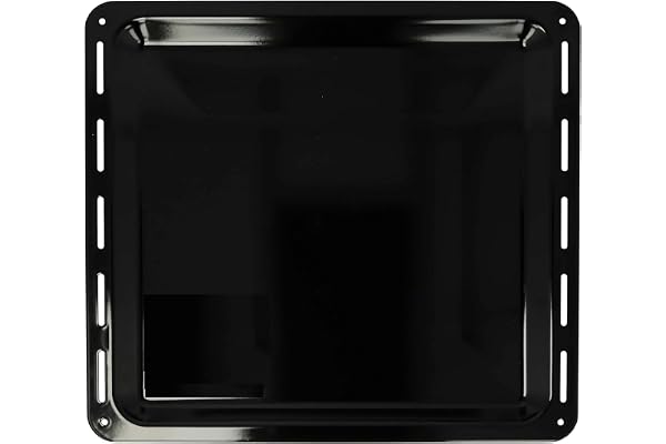 ICQN bakplåt 422 x 370 x 45 mm, emaljerad fettpanna för ugn och spis, lämplig för ELECTROLUX, AEG, IKEA, ZANUSSI, JUNO, ZOPPAS reptålig och rostfri, 42,2 x 37 x 4,5 cm