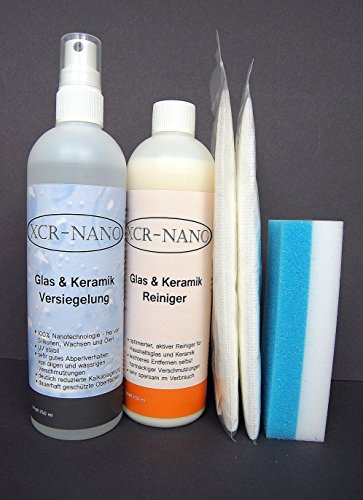 Preisvergleich Produktbild 250ml XCR Nanoversiegelung + 250ml Reiniger für Glas / Keramik / Dusche / Fliese