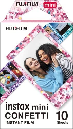 Fujifilm instax mini Film Pellicola Istantanea per Fotocamere Confeti, Formato 46x62 mm, Confezione da 10 Foto
