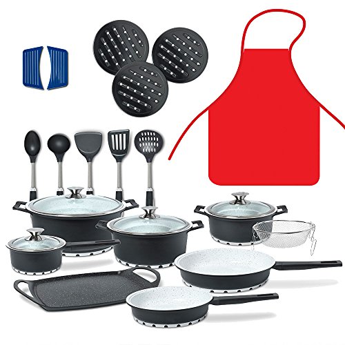 Vital Home - BATERIA DE COCINA 25 PIEZAS TITANIO