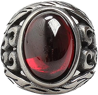 ruby birthstone gemstone jewelry stacking finger unique antique biker engraved rings ring size for men