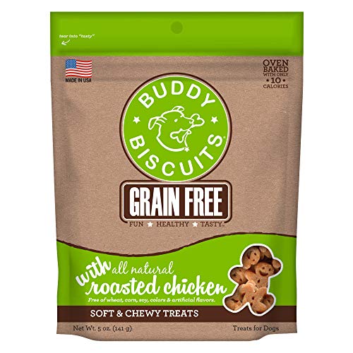 CloudStar Buddy Biscuit Grain Free Soft Chewy Natural Chicken Treats for Dog 5z