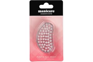 Manicare Nagelbürste aus Kunststoff – ergonomische Hand- und Nagelbürste mit festen Borsten, hygienisch, für Finger- und Zehennägel, entfernt Schmutz, Dreck und Öl
