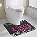Produktbild Hoklcvd Suck It Cancer U-Shaped Toilet Floor Rug Non-Slip Toilet Carpets Shower Mat