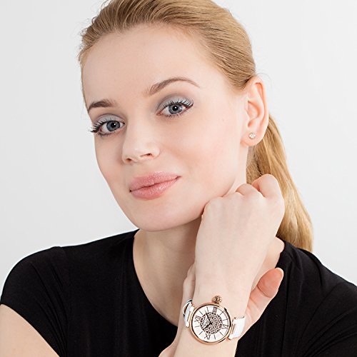 Thomas-Sabo-Damen-Armbanduhr-Karma-Rosegold-Wei-Analog-Quarz