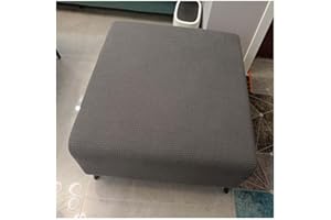 AQIGR Copri Pouf Quadrato Elasticizzato 80x80 Copri Ottomano poggiapiedi Quadrato Copri Sgabello Fodera per poggiapiedi (Color : A)