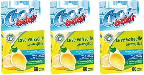 Croc'Odor, Zefiron Lemon Dishwasher Deodoriser – Pack of 3