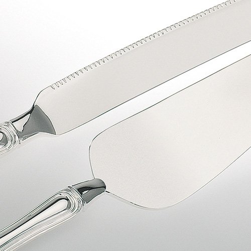 Tortenbesteck versilbert 2-teilig Silber Gravierbar Tortenheber Tortenmesser Kuchenbesteck Hochzeit - 3