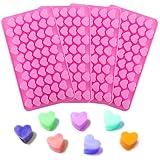 El paquete incluye: 4 piezas en total, cada uno con 55 corazones y un total de 220 corazones. Tamaño del corazón: 1,6 x 1,3 x 1 cm. Ten en cuenta el tamaño.