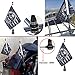 Produktbild Motorrad Flagge Pole Mount und 6 x 9 American Flagge Totenkopf für Honda Goldwing CB VTX CBR Yamaha Harley Davidson