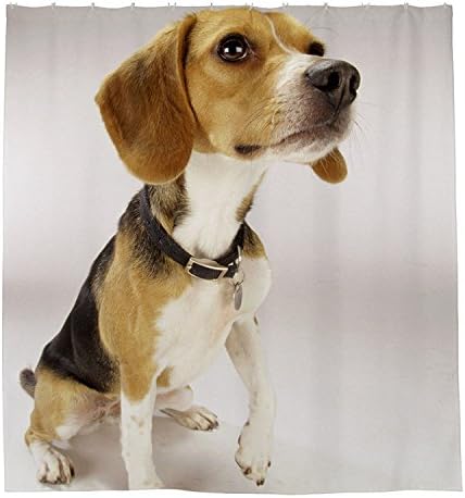 Bhdangfds The Paw Pet Shower Curtain Polyester Fabric Bathroom Shower Curtain Set with Hooks 72 By 72-inch,180cmx180cm