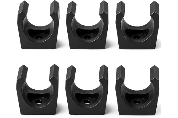 Alomejor 6 pcs Accessoires de Billard Support de Queue de Billard en Plastique Lot de 2 Jeux de Crampons pour Cues de Billard Professionnel et Amateur