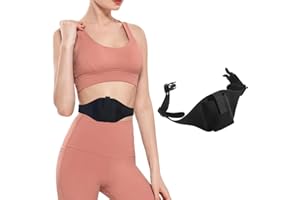 CATOR Fitness Tasche,Mikrofongürtel,Verstellbare Mikrofon-Gürtel,Mikrofon-Halterung, mikrofon tasche,fitness gürtel,Bauchtasche Tragegurt für Kabelloser Vertikaler Mic Sender,schwarz