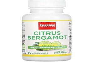 Jarrow Formulas, Citrus Bergamot (Bergamote), 500mg, 60 Capsules végétaliennes, Testé en Laboratoire, Sans Soja, Sans Gluten, Végétarien, Sans OGM