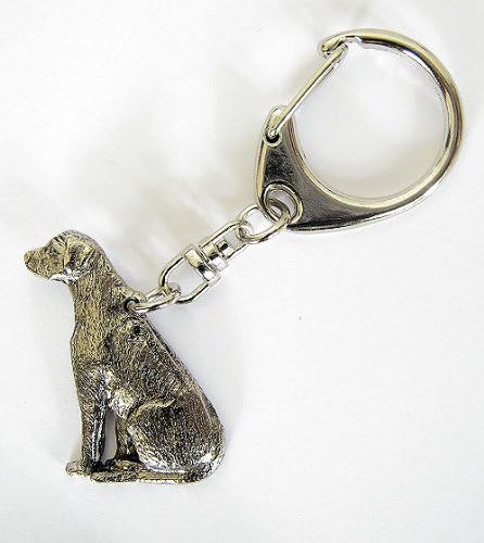 Rhodesian Ridgeback Keyring Silver Finish
