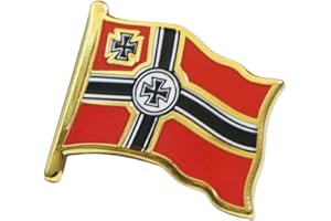 AOTEMAN Brosche der Preußischen flagge Nationalflagge Emaille Anstecknadel Kupplung Zurück Brosche Stifte Corsage Abzeichen Kostüm Requisiten für Kleidertaschen Rucksäcke