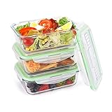 100% Wasserdicht und Frisches Lager: Gründlich dichte Container geeignet für Essen, einschließlich Suppe. Passen Ihre Ernährung durch Fassungsvermögen von insgesamt 1L für ein Box. Dimension 7.7x 5.8x 2.4in. Genügender Platz für Gemüse, Obst, Proteine, Getreide und großes Beefsteak.