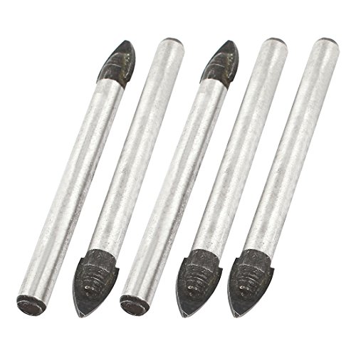 Sourcingmap® 5 PCS 8 mm Breite Carbide Tip Glas Keramik Fliesen Bohrer 7 cm Länge