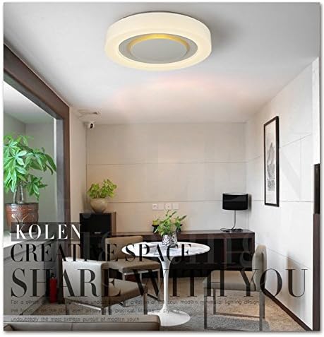 Cttsb Ceiling Light Modern Simple Acrylic Round Bed Modern Simple Promise Dimming, Diameter 500-36W, Tinting Temperature