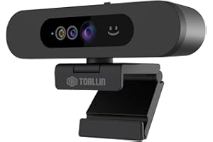 TOALLIN 1080P FHD Webcam for Windows Hello Face Login, Facial Recognition IR Camera & Windows Hello Compatible Web Cam, Computer Camera, Wide Angle View USB Webcam with Privacy Cover