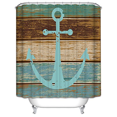 Starsglowing 180x180cm Duschvorhang Duschvorhänge Badewannenvorhang Anti-Schimmel wasserdichter mit 12 Duschvorhangringe für Bad Badezimmer (Typ 3)
