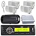 New Pyle Marine audio stereo player 200W indash Marine media AM/FM receiver 4- 3.5 box marine speakers RS.26579.00